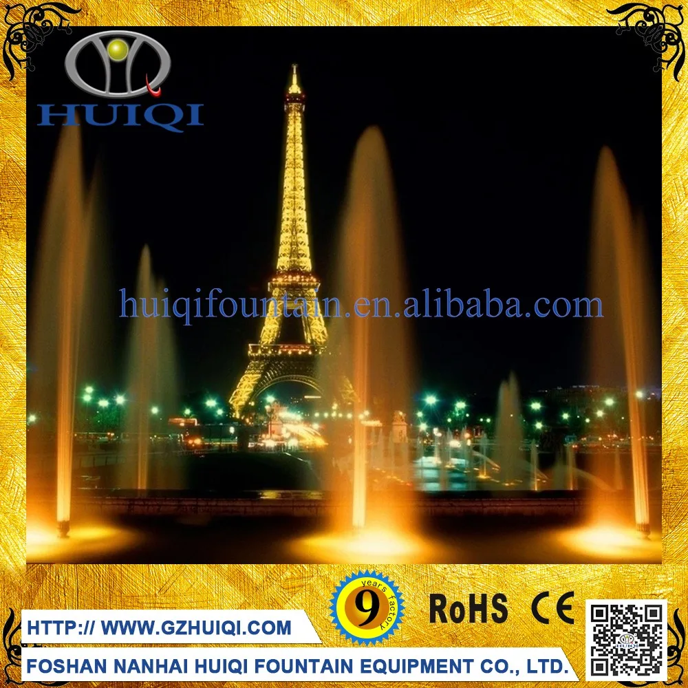 
Chinese Led Light Water Sheet Dancing Dry Fountain Underground Design <span style=