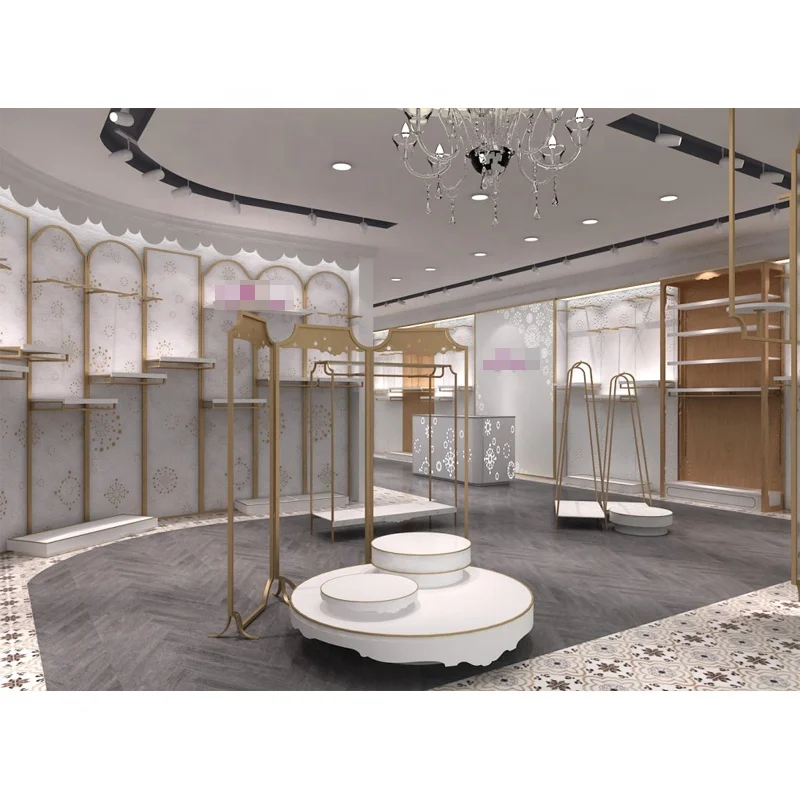 LUX Customized Boutique Women Garment Shop Clothes Shop Decoration Display Rack