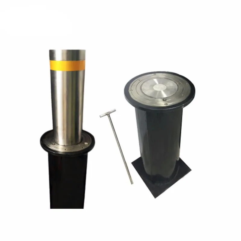 Best Price In Ground Hydraulic Retractable Bollards Remote Control Lifting Column Security rising bollards