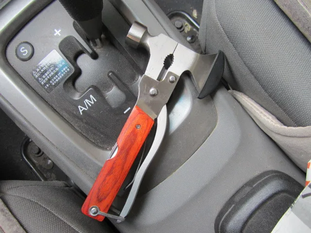 Multifunctional claw hammer rescue multi-purpose hammer with tote bag outdoor survival kit car safety claw hammer