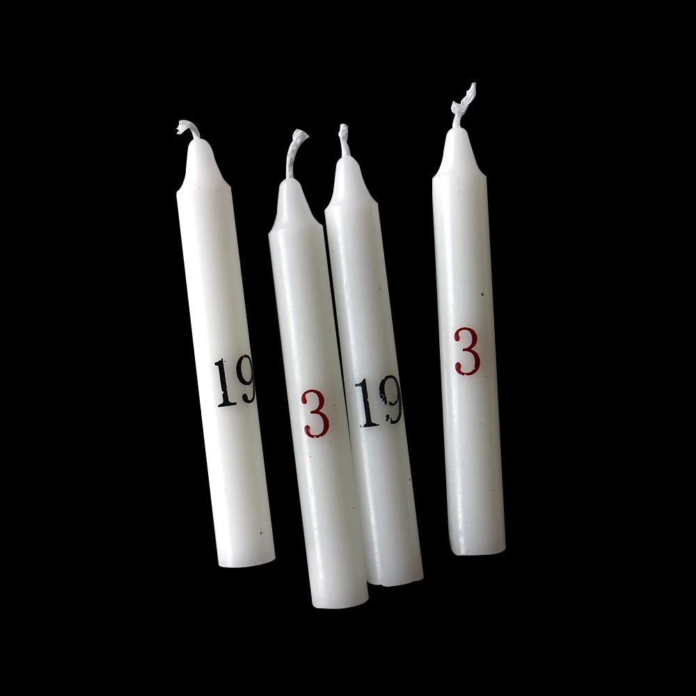 White Paraffin Wax Spell Candles 4 Color,6 Color 100% Cotton Wick Clear Sky OEM Provided Pillar Long Time Manufactory