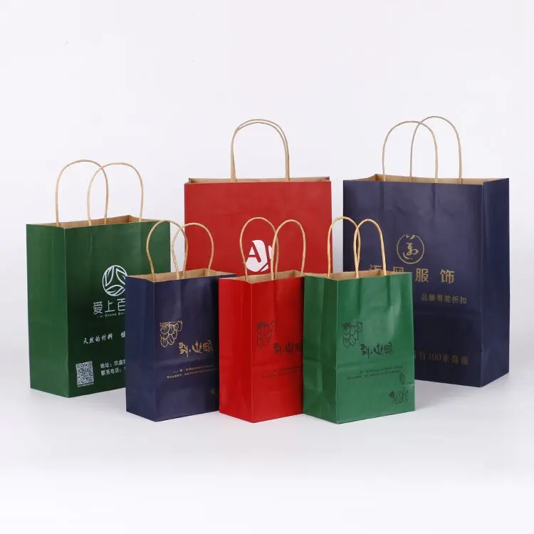 
High quality custom bio-degradable shopping paper bag print for suit 