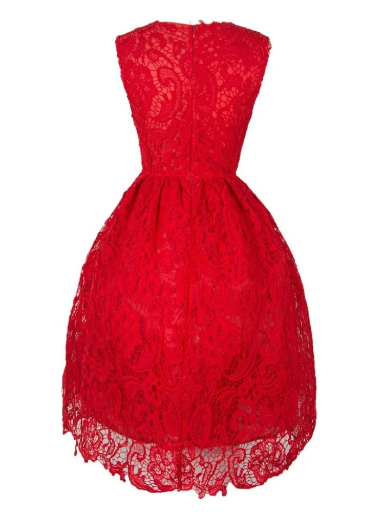 ZH0194H New designhollow out party dress fancy lace women dress