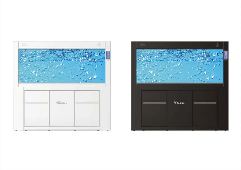 Cleair Aquatics high-quality glass fish tank aquarium with LED lighting