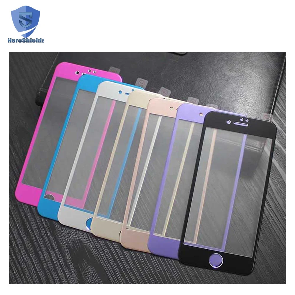 
2019 Promotion 4D Cover Protector 6s Plus Aluminum alloy Frame protector Front and Back Protector 7 Plus Full Screen Guard 