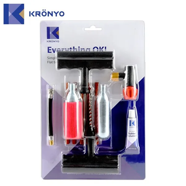 KRONYO электрический набор велосипедов газовый баллон co2 инструменты для ремонта шин комплекты