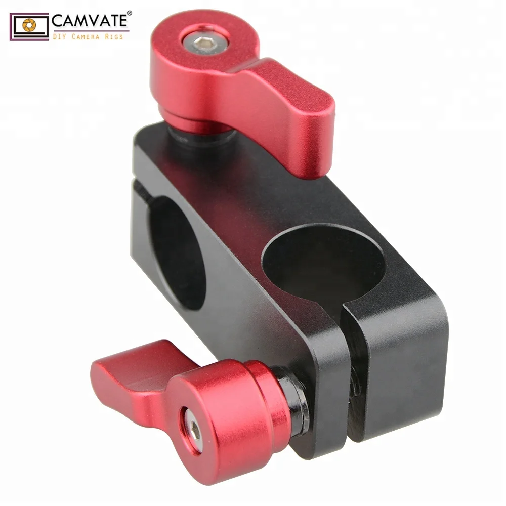 CAMVATE Universal Right Angle Rod Clamp 15mm Rod 90 Degree Rotate for Video Camera DSLR Rig