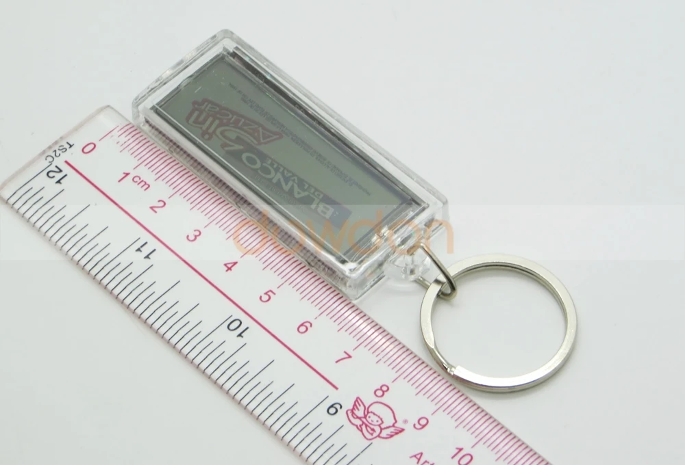 Mini Flash Solar LCD Key ring with Custom Logo Brand Solar Keychain