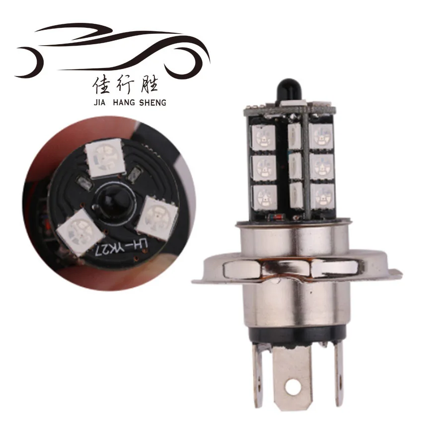 Заводская цена 5050 27smd RGB 9005 9006 H4 H7 H8 H11 Автомобильные светодиодные противотуманные фары Дневные ходовые дневные огни