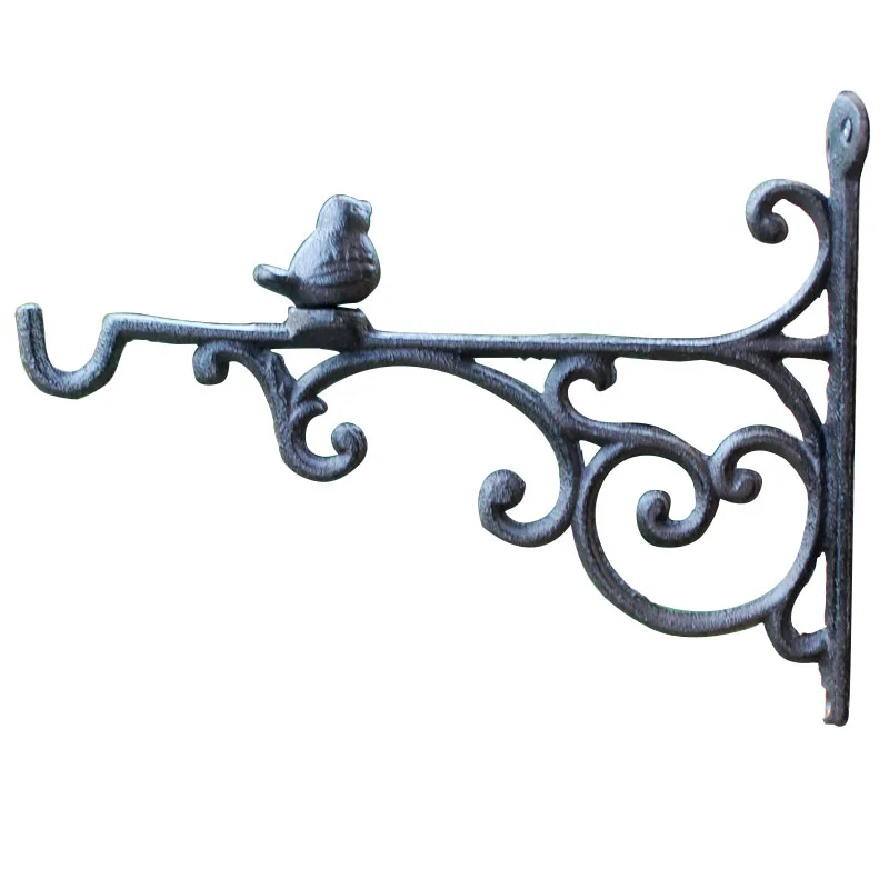 Crafts Bird Animal Hooks Cast Iron Wrought Iron Garden Retro Wall Hanging Grocery Decoration Rackgarden Retro Cast Hanging Blue