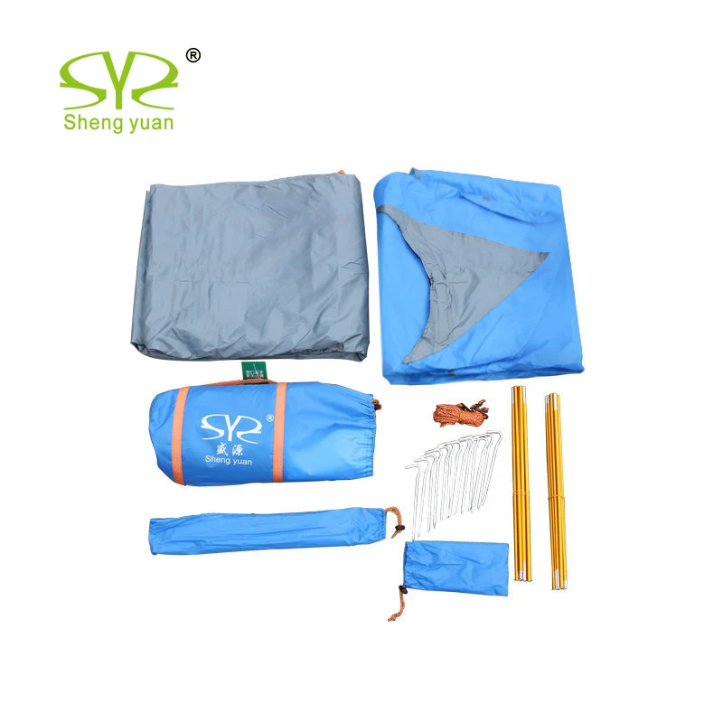 2 Person Waterproof Portable Double Door Double Layers Aluminium Pole Snowproof Camping Tent outdoor