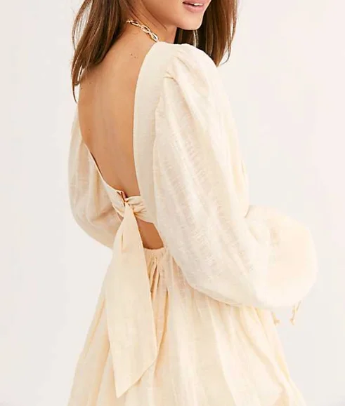 Back open bead embellished embroidered top