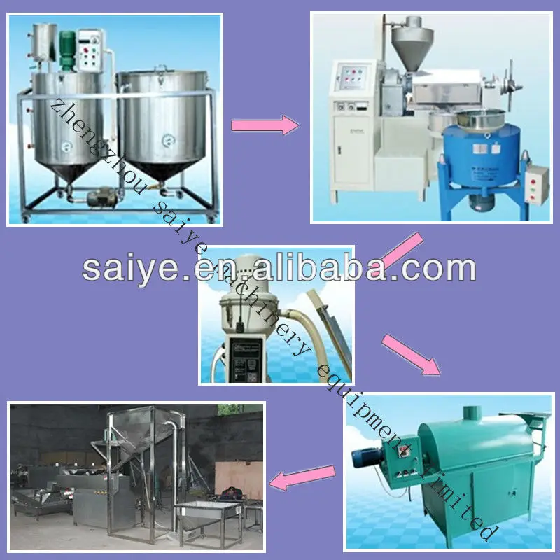 300kg/h sesame seed oil processing line/sesame seed oil production machines