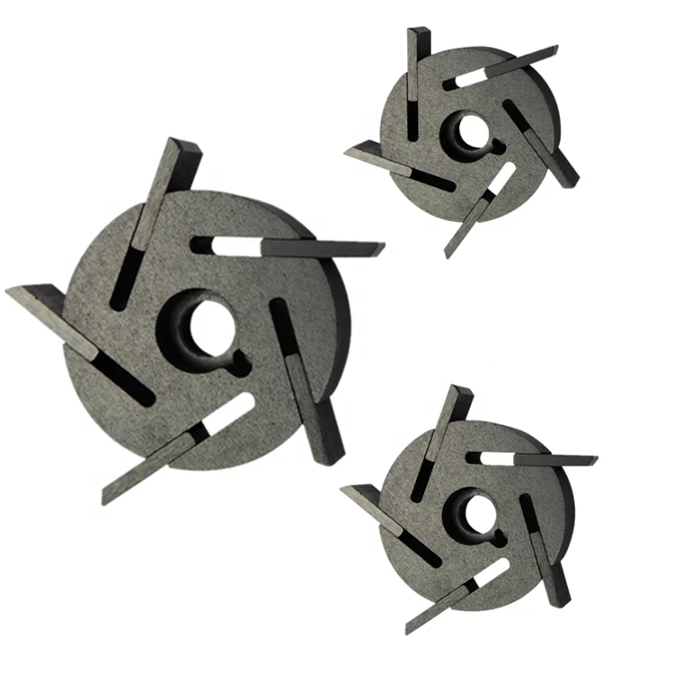 Заводской графитовый ротор и лопасть из углеродного графита на заказ