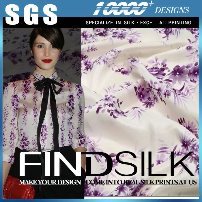 
SGS approved hellosilk brand luxury silk dupion fabric 