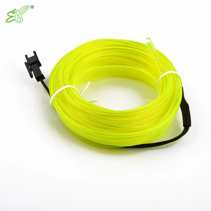 High Brightness welted EL wire luminous wire neon sewable el wire flexible flash costume halloween clothes china suppliers