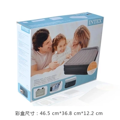 Intex67736 inflatable double bed Deluxe Pillow Rest Raised double Airbed with Built-in Pillow