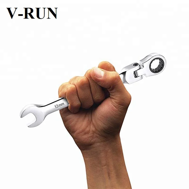 High Quality Flexible Head Ratchet Combination Wrenches