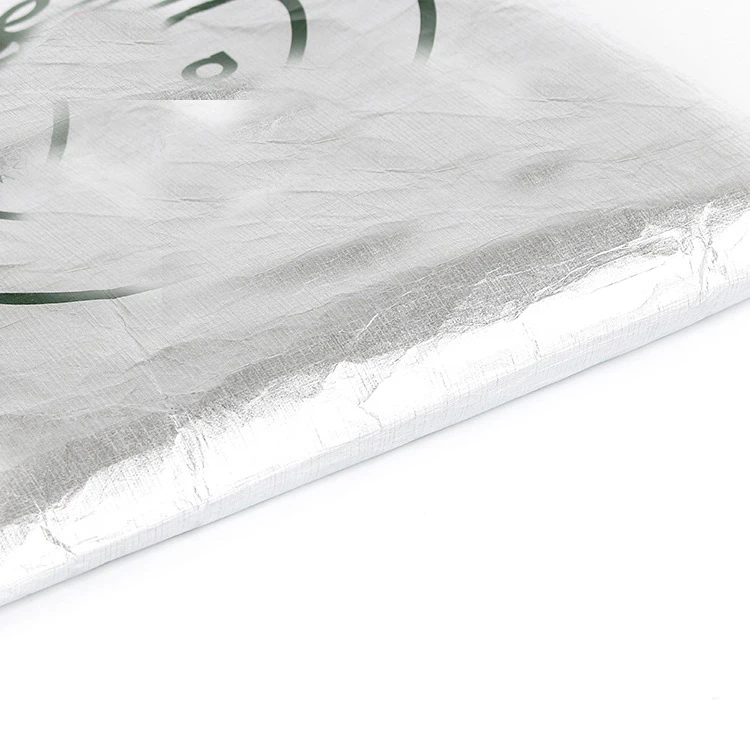 Untearable waterproof washable elegant design customized silver tote tyvek bag with logo printing