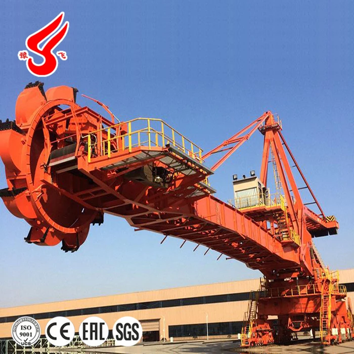 DQL2500/3000 bucket wheel stacker reclaimer for sandy soil coal cement sulfur sand grain
