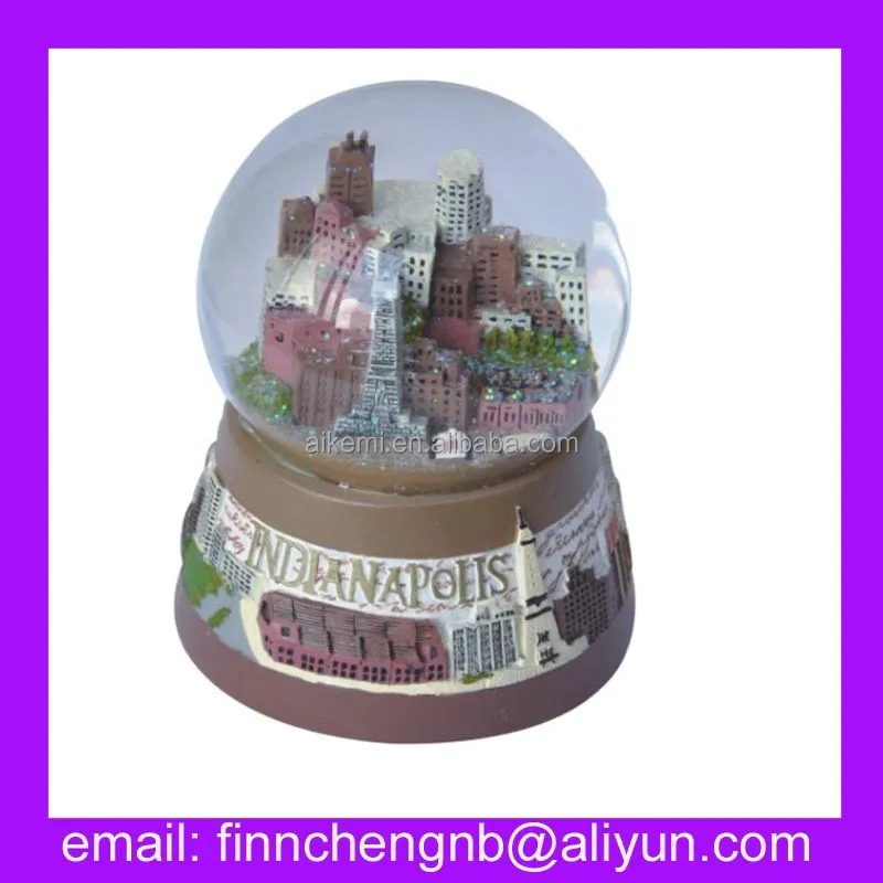 folk art resin europe snow globe,nautical memorial souvenirs snow globes,handicraft resin craft home decoration globe