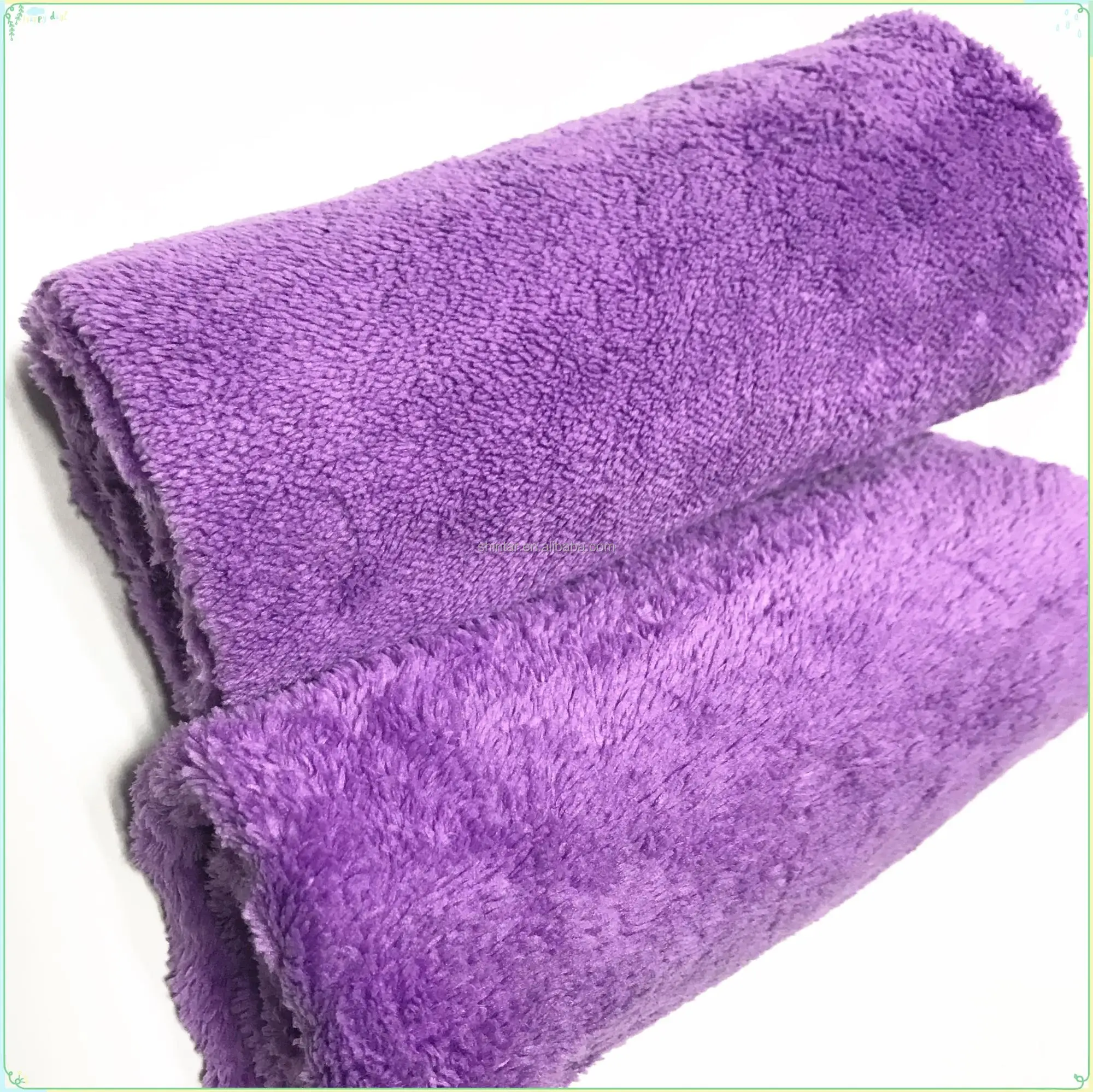 
40x40cm, edgeless long pile soft coral microfiber cleaning cloth(ultrasonic cut) 