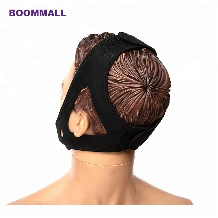 
Wholesales neoprene adjustable anti snore jaw band support unisex stop snoring chin strap 