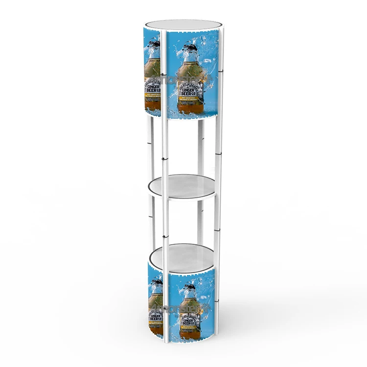 Portable Aluminum Trade Show Spiral Twist Tower Display