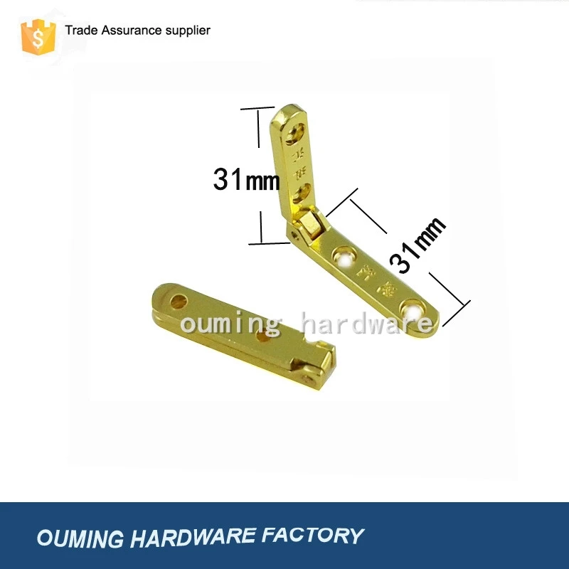 
Manufacturer Supply High Quality Golden L Hinge for Wooden Jewellery Box 