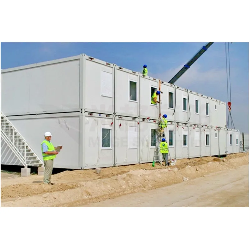 2 спальни плоский стальной контейнер 20 футов подземный жилой дом сборный Доминиканская Республика