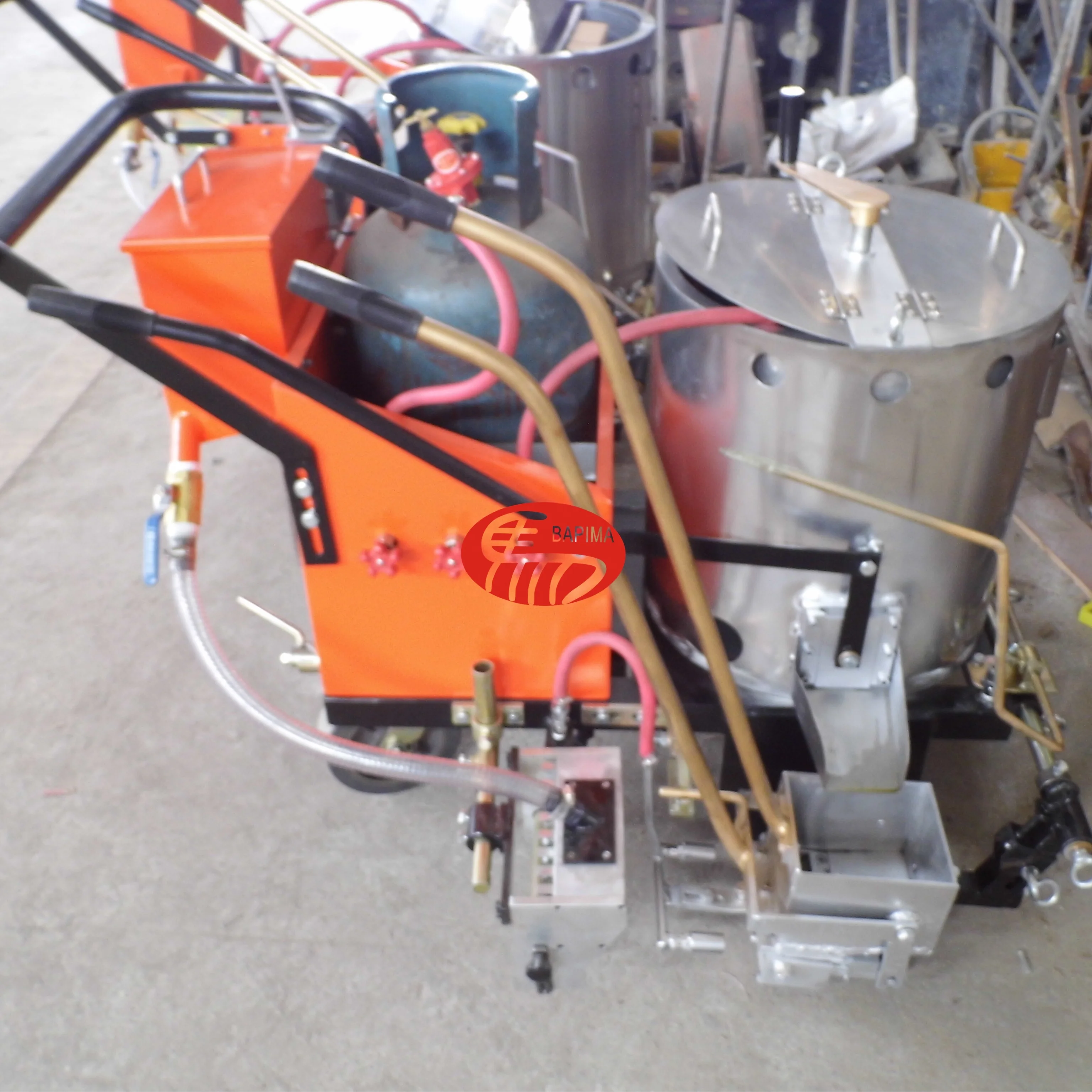 
Sports Field Thermoplastic Pavement Road Line Marking Machine Supplier zebra line marking road extrude hot melt paint line 