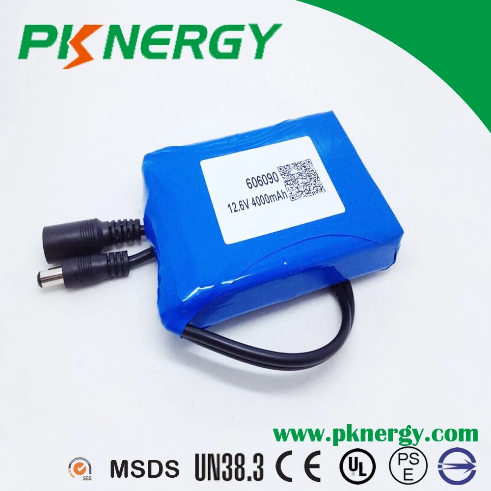 Высокая скорость 11.1 В литий-ионный литий-полимерный 12 В липо аккумулятор 4400 мАч для системы охранной сигнализации