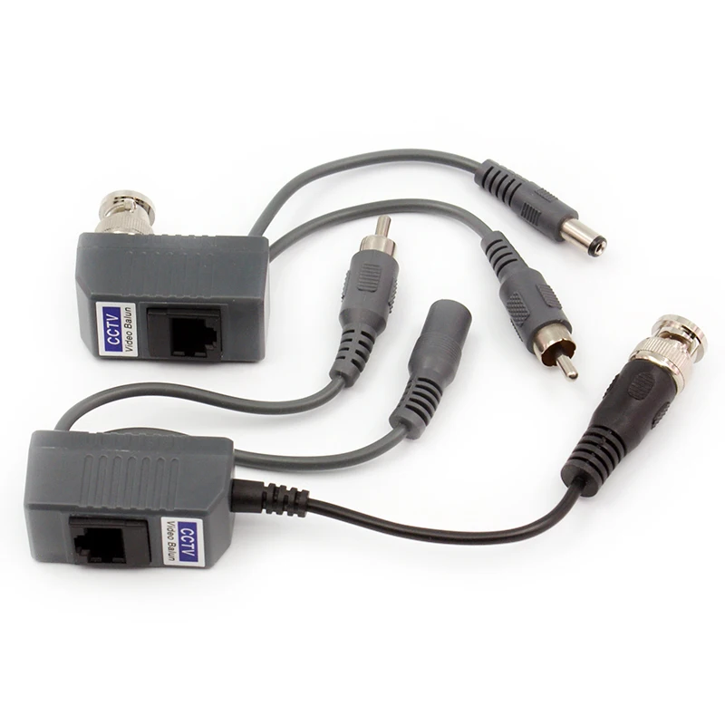 YJS-1201AVP 1CH Passive HD Video/Audio/Power Multi-function 3 in 1 Video Balun HD-CVI/AHD/TVI/CVBS