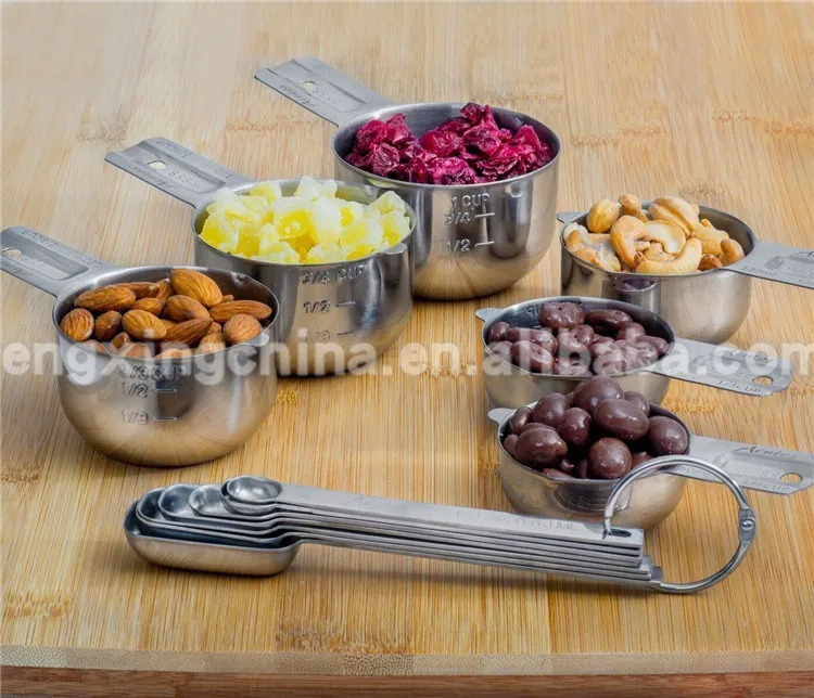 Лидер продаж на Amazon, набор из 12 мерных стаканчиков и ложек