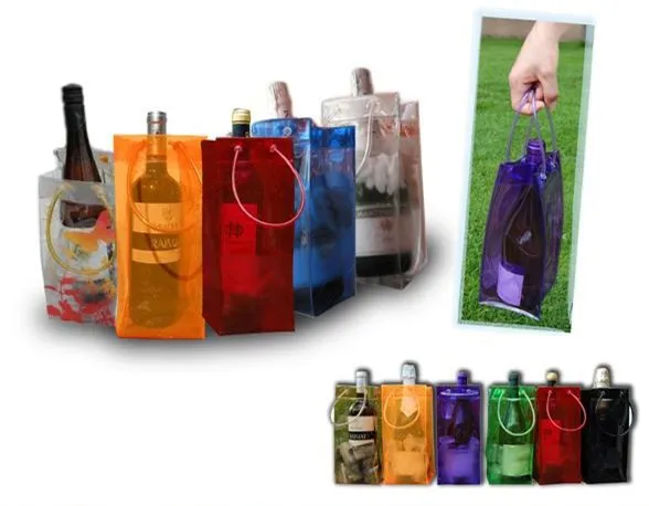 Promotion Industrial Use and Plastic Material PVC Ice Champagne Bag(SD-PB-079)