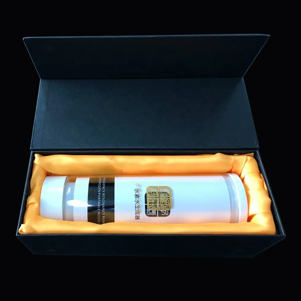 Portable 2.4G Wireless Transmission Cover Hydrogen Water Bottle Advance SPE PEM Base Alkaline Ionized Water Glass Bottle