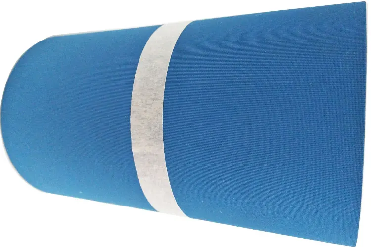 
1.5mm blue/black rubber transmission flat belt . 