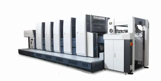 
PRY-5660E Fully Automatic Offset Press Sheet Paper for 5 Colors Offset Printer Printing Shops Multi Color Flatbed Printer Engine 