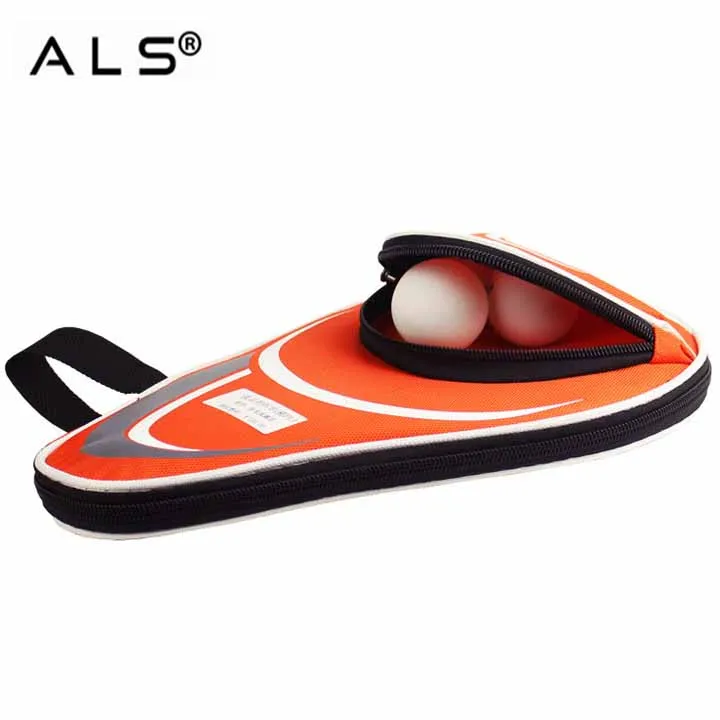 
Waterproof Polyester Table Tennis Racket Bag PingPong Paddle Bat Storage Case PingPong Racket Bag 