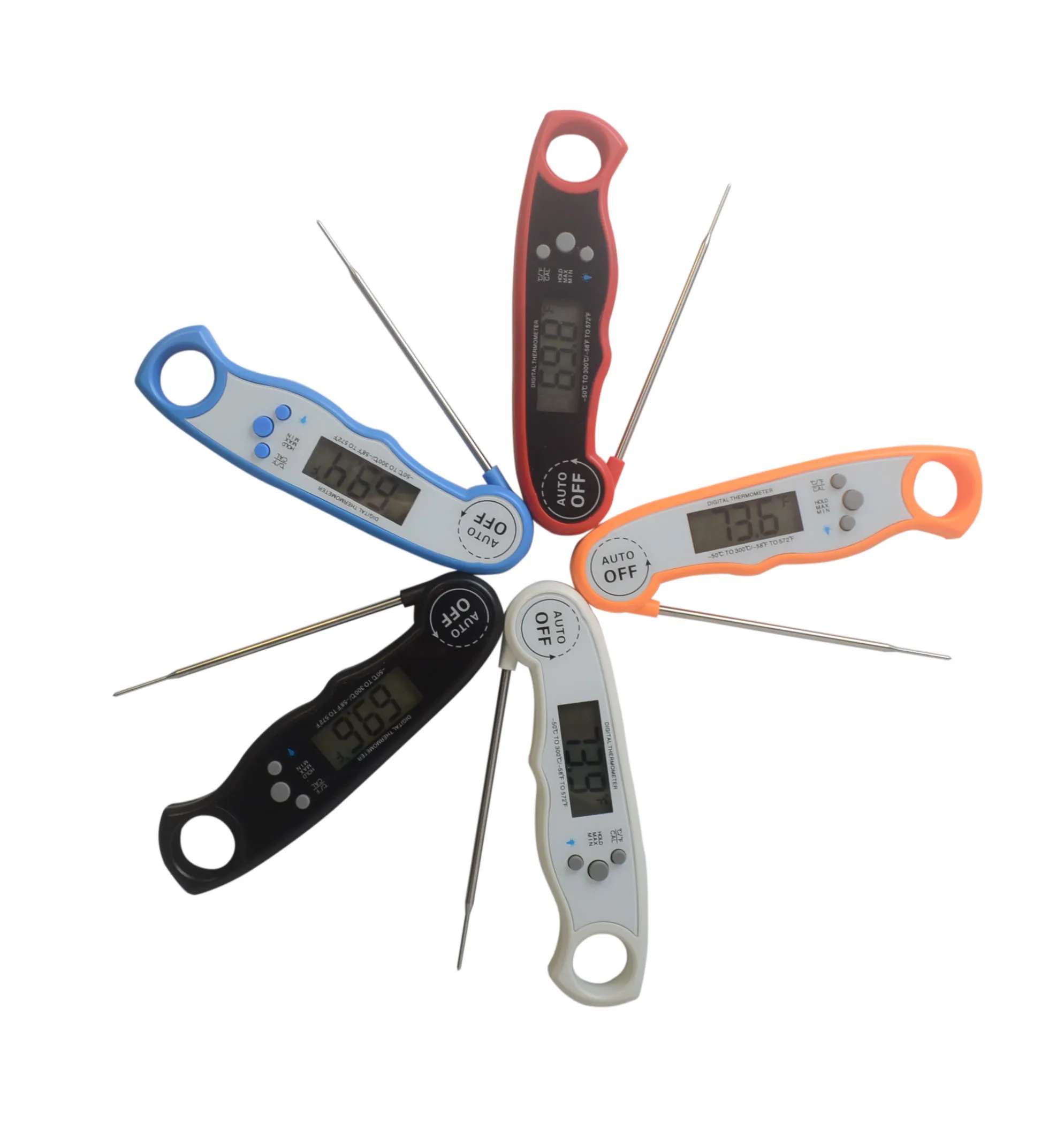 Factory Hot Sale Professional Waterproof Digital Meat Thermometer with Digital Probe Oven Thermometer