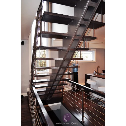 
Modern Mono Stringer Steel Wood Portable Stairs 