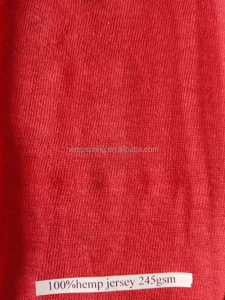 
100% hemp jersey fabric wholesale hemp fabric 
