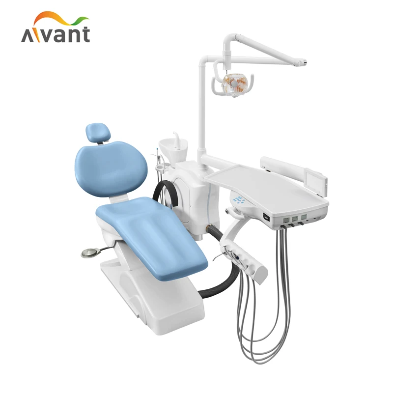Hot sale China dental supply dental chair with dentist stool