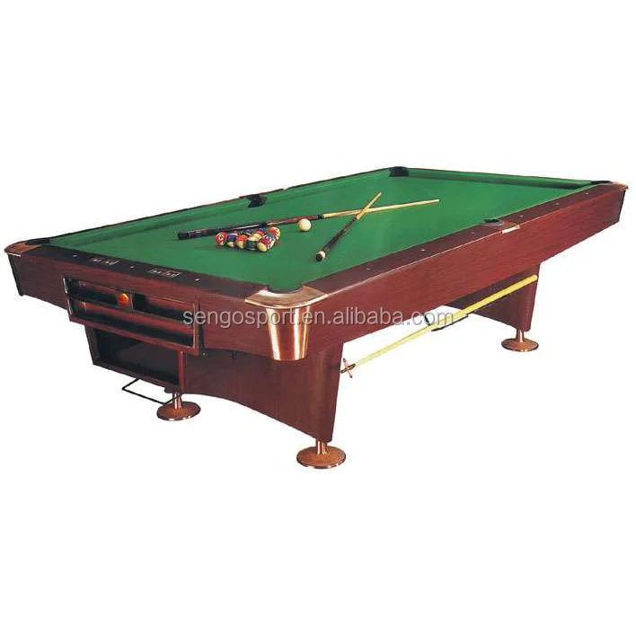Solid wood slate high quality billiard game cheap pool table