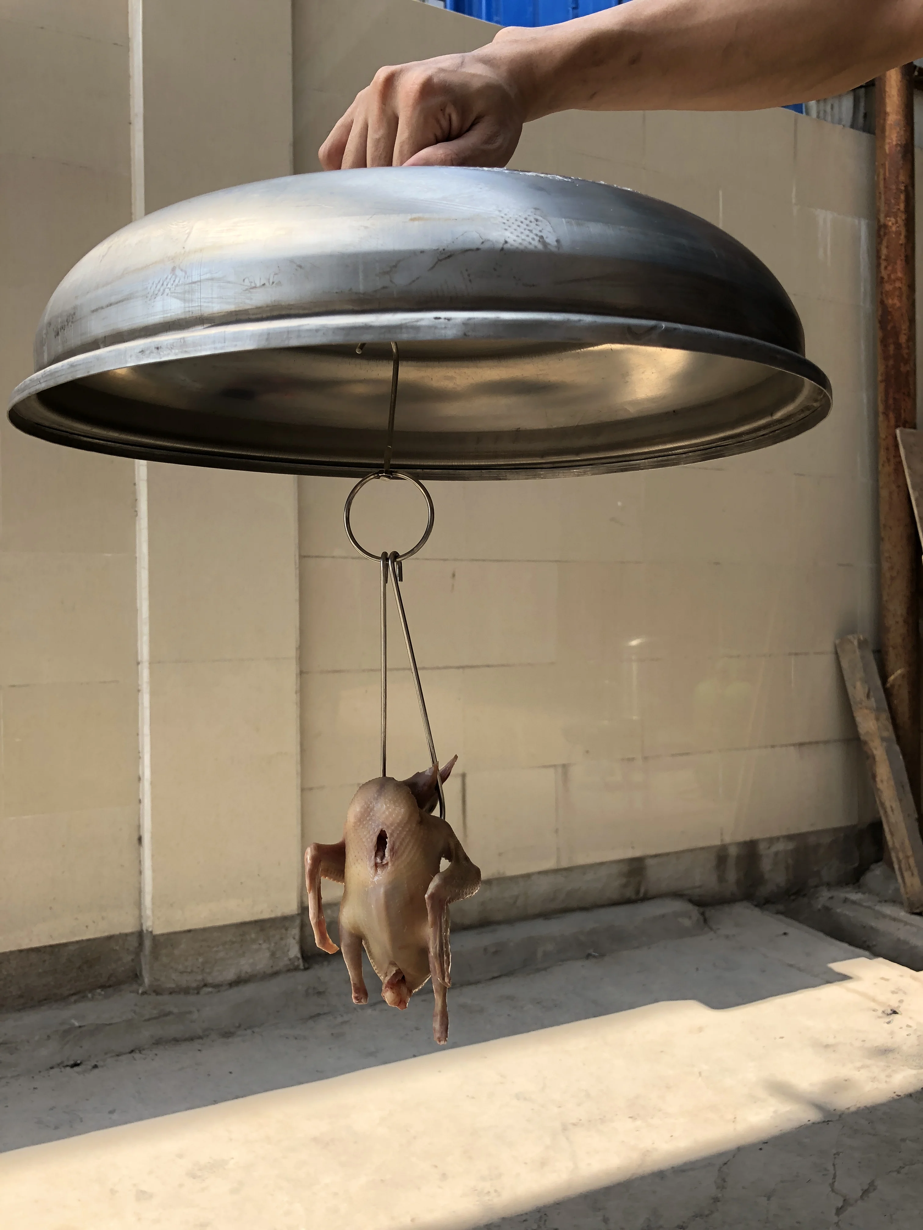 Chinese Style Charcoal Barbecue Vertical, Chicken Roaster Oven Cooking Stove for Family