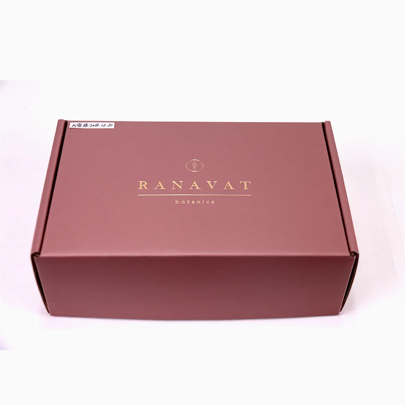 Custom Packaging Logo Printed shipping wax brown corrugated cardboard box