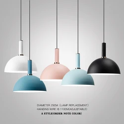 Nordic Macarons  modern  creative hanging lamp design DIY  E27 LED  for bedroom living room lobby restaurant bar pendant lights