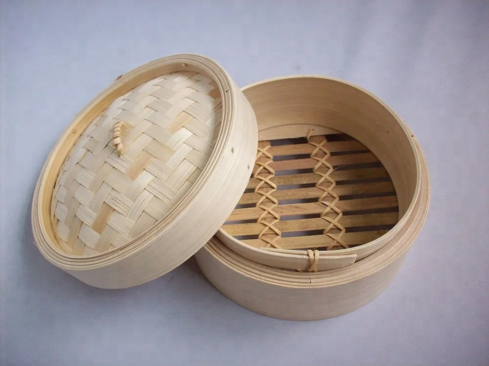 Asian Food Bamboo Steamer