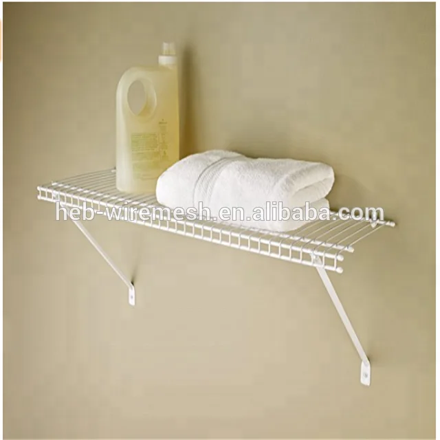 Металлическая проволочная полка с ПВХ покрытием для стеллажей шкафов