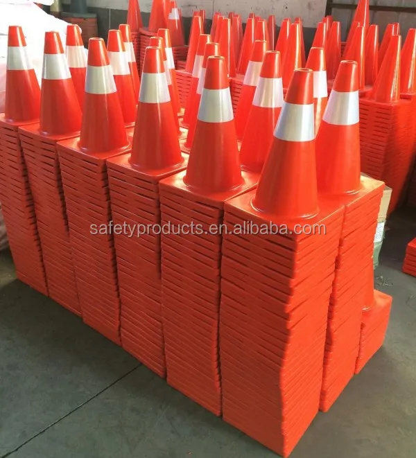700mm Bright Orange PVC Traffic Barricade Cone